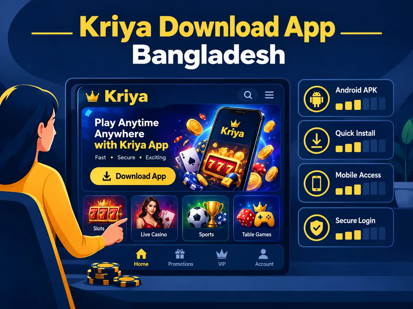 Kriya App Bangladesh From Mobile Login to Casino and Sports