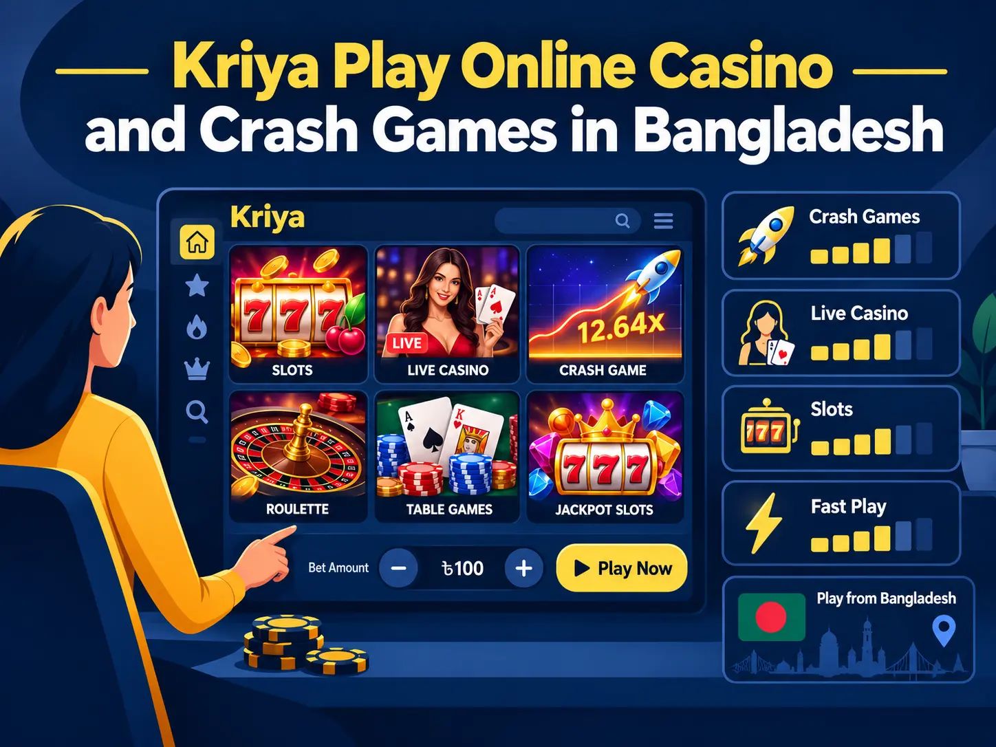 Kriya - Play Online Casino and Crash Games in Bangladesh